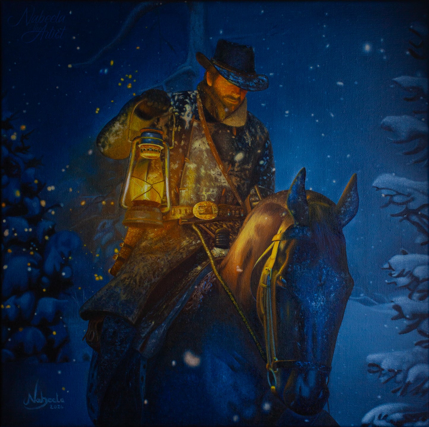 'Enter, Pursued by a Memory' | Giclée Fine Art Print | Oil Painting