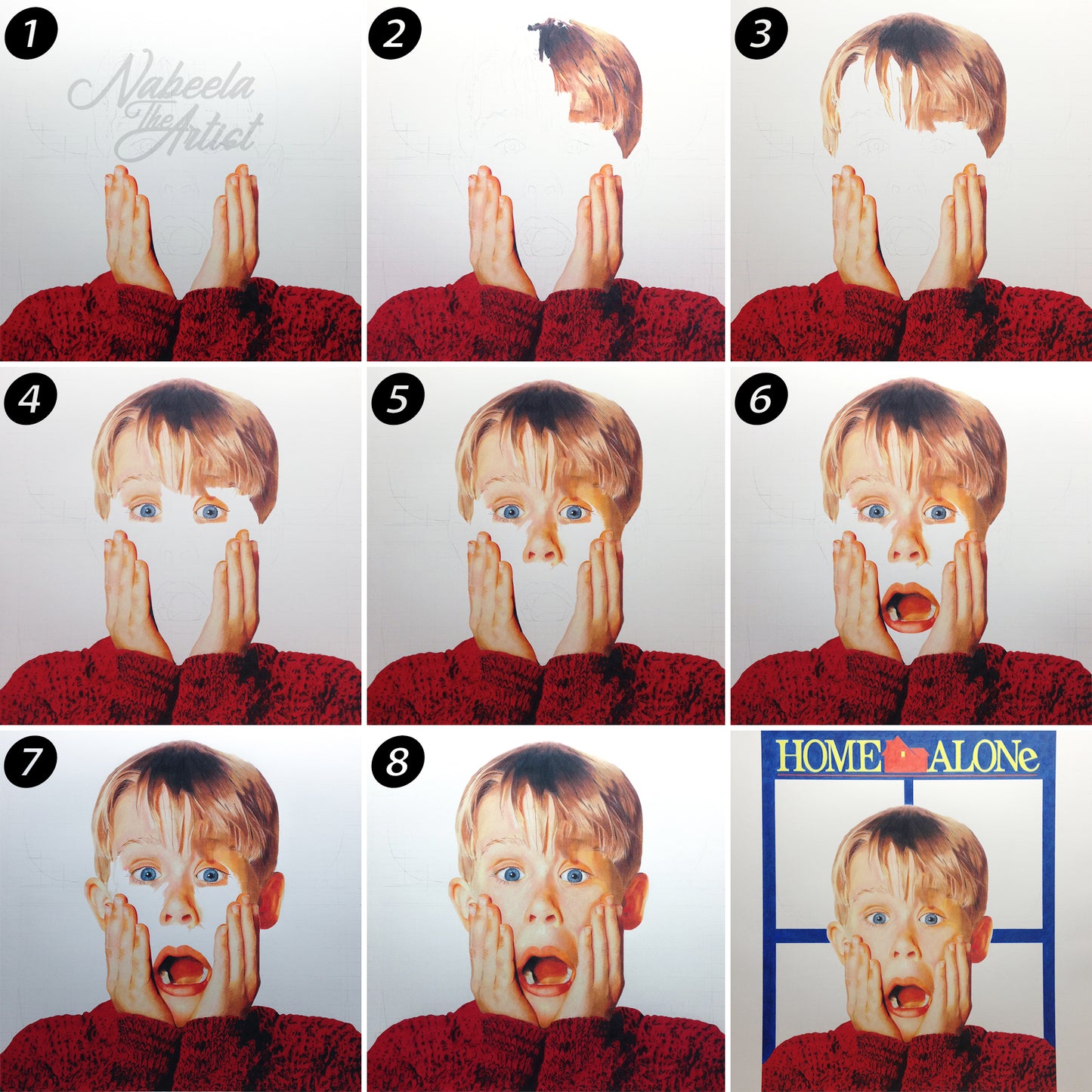 Home Alone Diorama Drawing