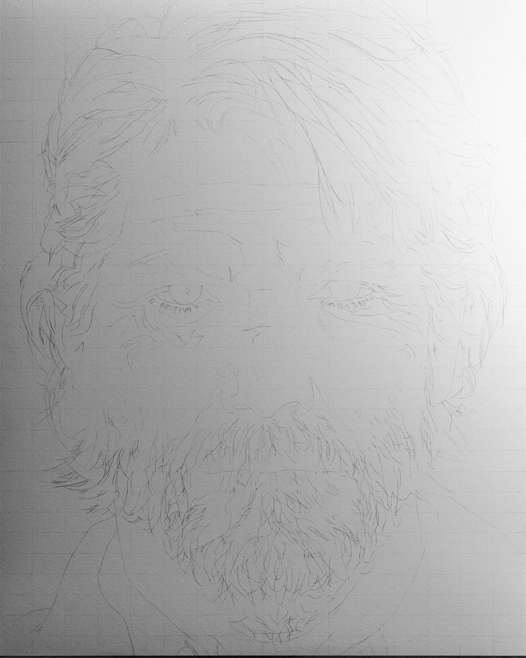 Joel Miller Charcoal Drawing The Last of Us 2