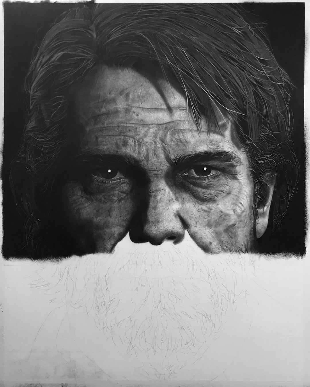 Hyper-detailed charcoal portraits Stable Diffusion prompt - Midjourney